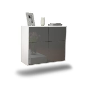 Sideboard Gilbert, Grau, hängend (92x79x35cm)