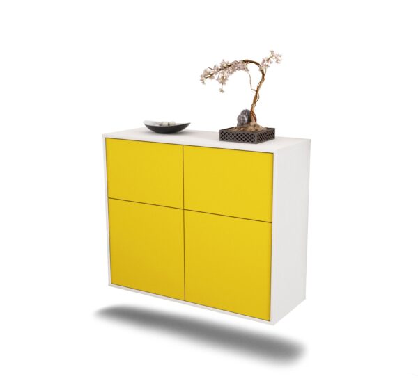 Sideboard Gilbert, Gelb, hängend (92x79x35cm)