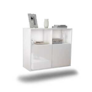 Sideboard Rochester, Weiß, hängend (92x79x35cm)