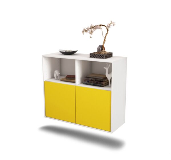 Sideboard Rochester, Gelb, hängend (92x79x35cm)
