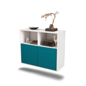 Sideboard Rochester, Türkis, hängend (92x79x35cm)