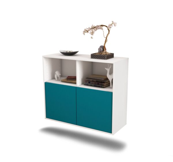 Sideboard Rochester, Türkis, hängend (92x79x35cm)