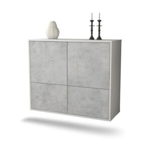 Sideboard Montgomery, Beton, hängend (92x79x35cm)