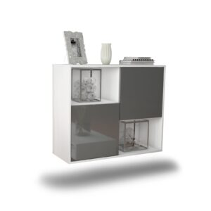 Sideboard Modesto, Grau, hängend (92x79x35cm)