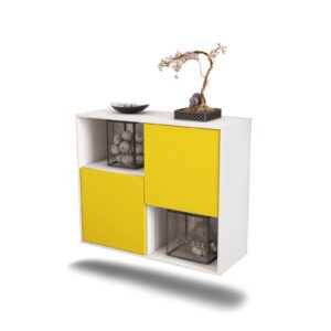 Sideboard Modesto, Gelb, hängend (92x79x35cm)