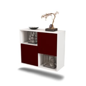 Sideboard Modesto, Bordeaux, hängend (92x79x35cm)