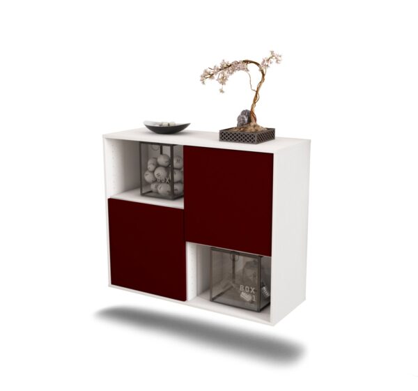 Sideboard Modesto, Bordeaux, hängend (92x79x35cm)