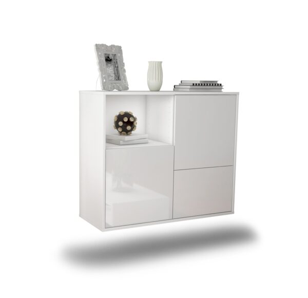 Sideboard Boise, Weiß, hängend (92x79x35cm)
