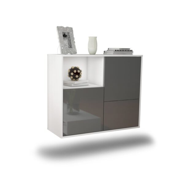 Sideboard Boise, Grau, hängend (92x79x35cm)