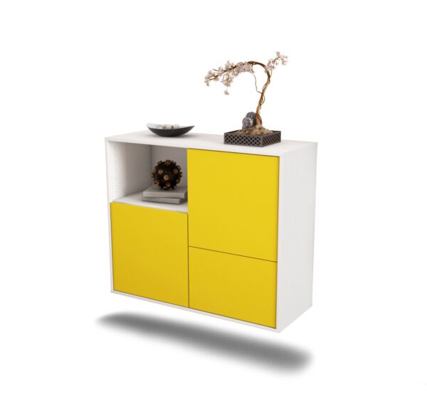Sideboard Boise, Gelb, hängend (92x79x35cm)