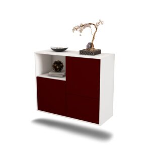 Sideboard Boise, Bordeaux, hängend (92x79x35cm)