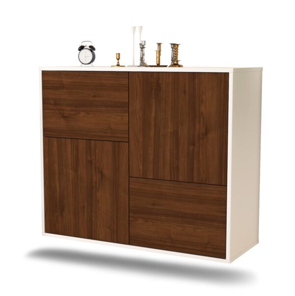 Sideboard Fremont, Walnuss, hängend (92x79x35cm)