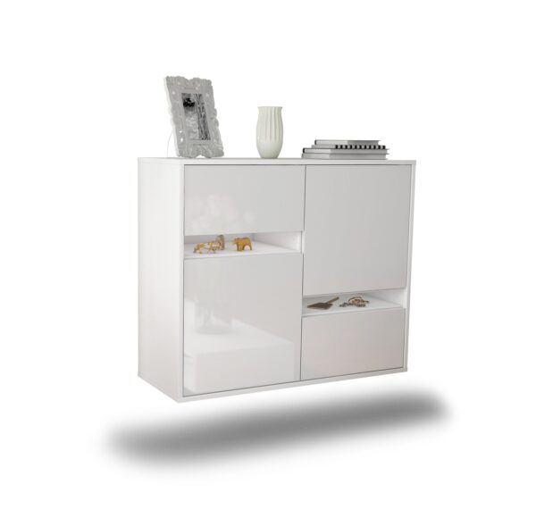 Sideboard Irvine, Weiß, hängend (92x79x35cm)