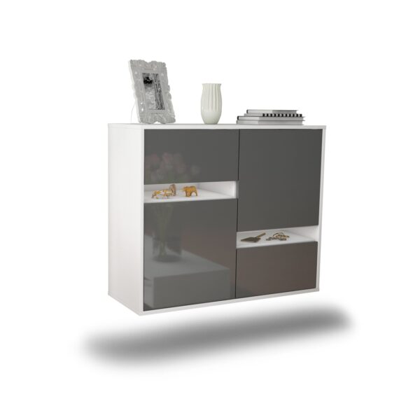 Sideboard Irvine, Grau, hängend (92x79x35cm)