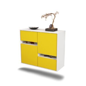 Sideboard Irvine, Gelb, hängend (92x79x35cm)