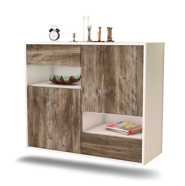 Sideboard Spokane, Treibholz, hängend (92x79x35cm)
