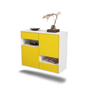 Sideboard Spokane, Gelb, hängend (92x79x35cm)