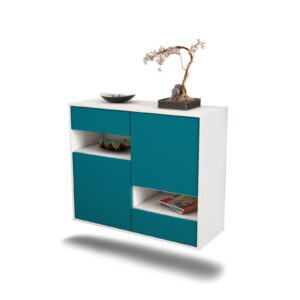 Sideboard Spokane, Türkis, hängend (92x79x35cm)