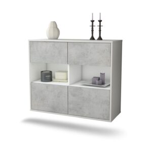 Sideboard Richmond, Beton, hängend (92x79x35cm)