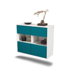 Sideboard Richmond, Türkis, hängend (92x79x35cm)