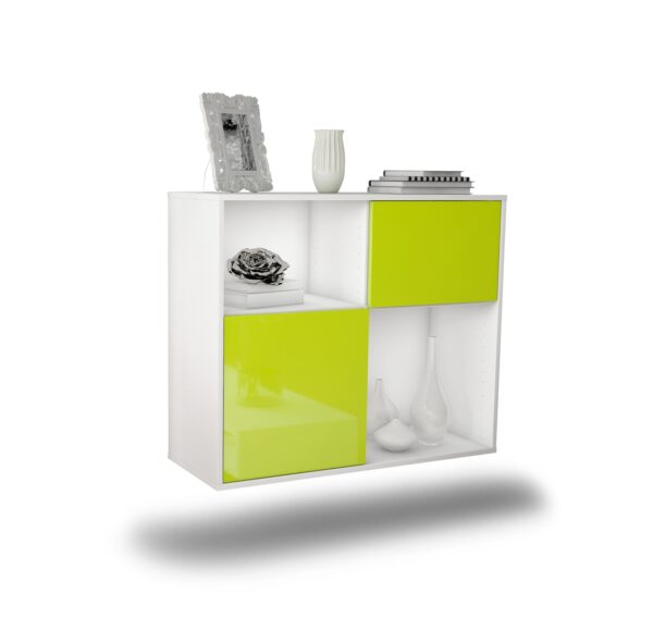Sideboard Shreveport, Grün, hängend (92x79x35cm)