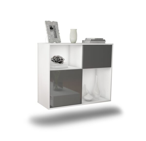 Sideboard Shreveport, Grau, hängend (92x79x35cm)