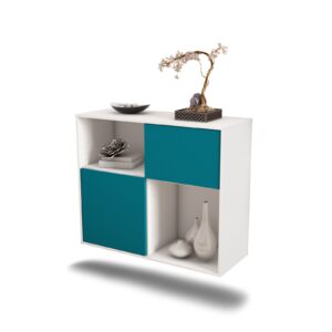 Sideboard Shreveport, Türkis, hängend (92x79x35cm)