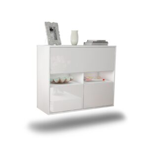 Sideboard San Bernardino, Weiß, hängend (92x79x35cm)