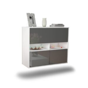Sideboard San Bernardino, Grau, hängend (92x79x35cm)