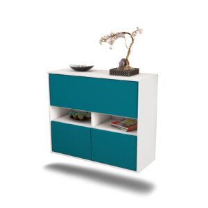 Sideboard San Bernardino, Türkis, hängend (92x79x35cm)