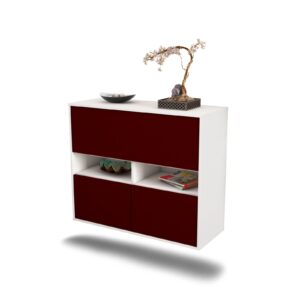Sideboard San Bernardino, Bordeaux, hängend (92x79x35cm)