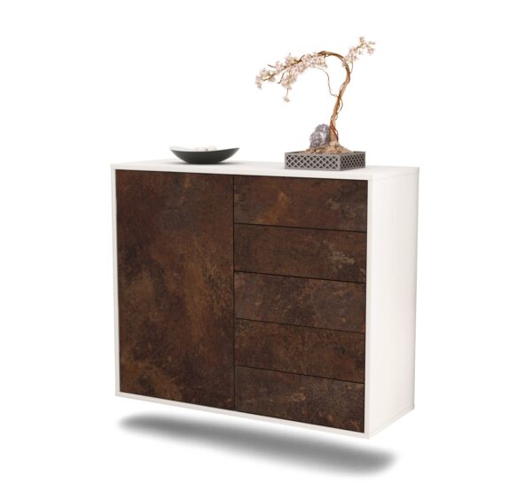Sideboard Yonkers, Rost, hängend (92x79x35cm)