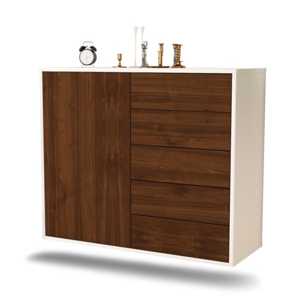 Sideboard Yonkers, Walnuss, hängend (92x79x35cm)