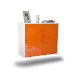 Sideboard Tacoma, Orange, hängend (92x79x35cm)