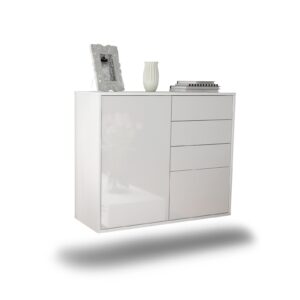 Sideboard Tacoma, Weiß, hängend (92x79x35cm)