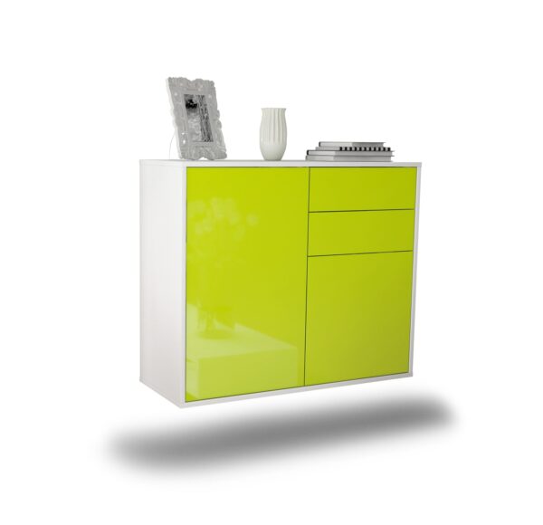 Sideboard Huntington Beach, Grün, hängend (92x79x35cm)