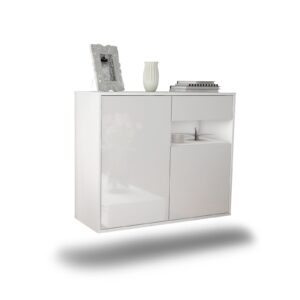 Sideboard Augusta, Weiß, hängend (92x79x35cm)