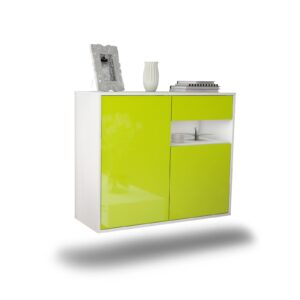 Sideboard Augusta, Grün, hängend (92x79x35cm)