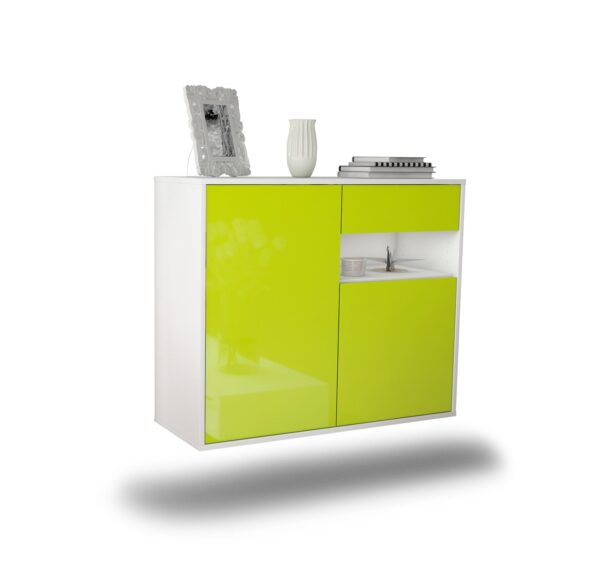 Sideboard Augusta, Grün, hängend (92x79x35cm)