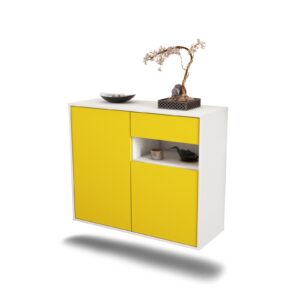 Sideboard Augusta, Gelb, hängend (92x79x35cm)