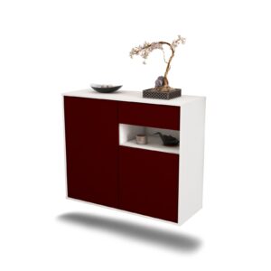 Sideboard Augusta, Bordeaux, hängend (92x79x35cm)