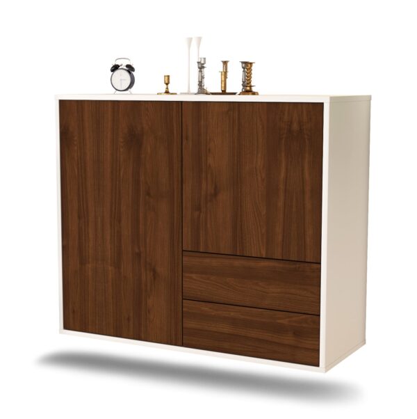 Sideboard Sunrise Manor, Walnuss, hängend (92x79x35cm)