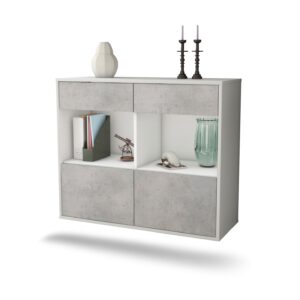 Sideboard Mobile, Beton, hängend (92x79x35cm)