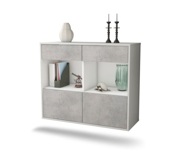 Sideboard Mobile, Beton, hängend (92x79x35cm)