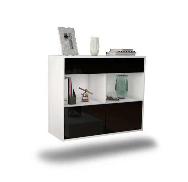 Sideboard Mobile, Schwarz, hängend (92x79x35cm)