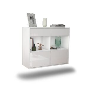 Sideboard Mobile, Weiß, hängend (92x79x35cm)
