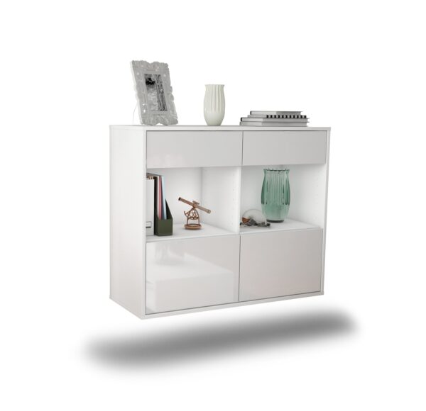 Sideboard Mobile, Weiß, hängend (92x79x35cm)