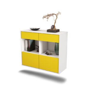 Sideboard Mobile, Gelb, hängend (92x79x35cm)