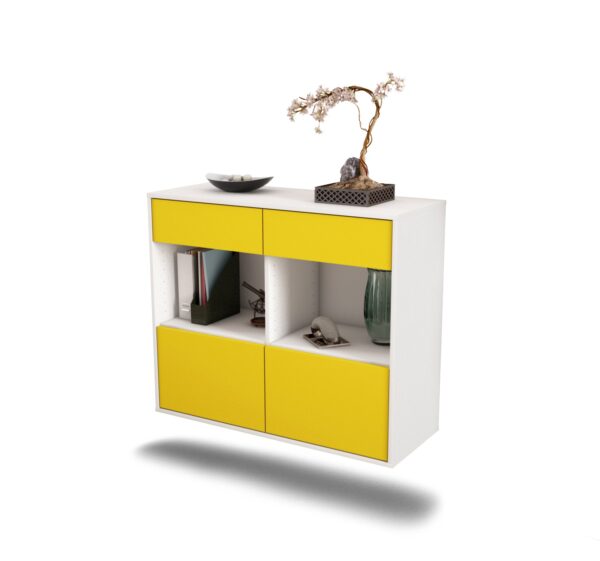 Sideboard Mobile, Gelb, hängend (92x79x35cm)