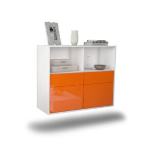 Sideboard Moreno Valley, Orange, hängend (92x79x35cm)